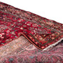 Hamadan Persian Rug 9'8" x 3'10" - Semi Antique Afshan Red, Blue Hand Knotted | detail view | SKU 112112
