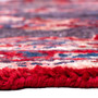 Hamadan Persian Rug 9'7" x 3'3" - Semi Antique Afshan Red, Blue Hand Knotted | side view | SKU 112114