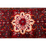 Hamadan Persian Rug 10x2 ft - Semi Antique Afshan Red, Blue Hand Knotted | back view | SKU 112116