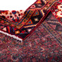 Hamadan Persian Rug 10x2 ft - Semi Antique Afshan Red, Blue Hand Knotted | detail view | SKU 112116