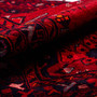 Hamadan Persian Rug 10x3 ft - Semi Antique Afshan Red, Blue Hand Knotted | detail view | SKU 112117