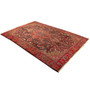 Serapi Persian Rug 9x6 ft - Antique Medallion Red, Blue Hand Knotted | back view | SKU 110018