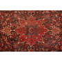 Serapi Persian Rug 9x6 ft - Antique Medallion Red, Blue Hand Knotted | pile detail | SKU 110018