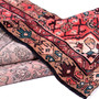 Hamadan Persian Rug 10'4" x 3'3" - Semi Antique Afshan Red, Blue Hand Knotted | detail view | SKU 112123