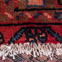 Nahavand Persian Rug 13x3 ft - Semi Antique Medallion Navy Blue, Red Hand Knotted | pile detail | SKU 112124