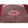 Songhor Persian Rug 10x5 ft - Semi Antique Geometric Red, Blue Hand Knotted | side view | SKU 112126