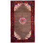 Songhor Persian Rug 10'5" x 5'9" - Semi Antique Geometric Red, Blue Hand Knotted | front view | SKU 112126