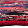 Hamadan Persian Rug 10'3" x 6'11" - Semi Antique Afshan Red, Blue Hand Knotted | pile detail | SKU 112127