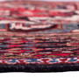 Borchelu Persian Rug 9'10" x 5'7" - Semi Antique Medallion Camel, Blue Hand Knotted | side view | SKU 112131