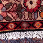 Hamadan Persian Rug 10'2" x 5'3" - Semi Antique Afshan Red, Blue Hand Knotted | pile detail | SKU 112132