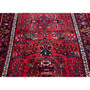 Hamadan Persian Rug 10x3 ft - Semi Antique Afshan Red, Blue Hand Knotted | back view | SKU 112133