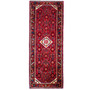 Tuyserkan Persian Rug 10x3 ft - Semi Antique Medallion Navy Blue, Blue Hand Knotted | front view | SKU 112134