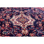 Hamadan Persian Rug 12'0" x 7'9" - Semi Antique Afshan Red, Blue Hand Knotted | back view | SKU 112140