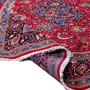 Sarouk Persian Rug 11'7" x 8'2" - Semi Antique Medallion Red, Blue Hand Knotted | detail view | SKU 112141
