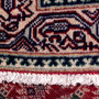 Tabriz Persian Rug 8x2 ft - Semi Antique Herati Afshan Red Navy Blue Cream Hand Knotted | pile detail | SKU 112142