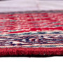 Tabriz Persian Rug 8x2 ft - Semi Antique Herati Afshan Red Navy Blue Cream Hand Knotted | side view | SKU 112142