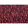 Hamadan Persian Rug 9x3 ft - Semi Antique Afshan Red, Blue Hand Knotted | side view | SKU 112143