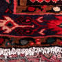 Hamadan Persian Rug 10x3 ft - Semi Antique Medallion (Toranj), Herati (Mahi) Madder Red, Navy Blue, Cream Hand Knotted | pile detail | SKU 112144