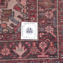 Hosseinabad Persian Rug 10'2" x 3'9" - Semi Antique Medallion Crimson, Ivory Hand Knotted | full view | SKU 112145