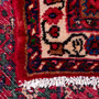 Hosseinabad Persian Rug 9x3 ft - Semi Antique Herati (Mahi), Medallion (Toranj) Crimson, Burgundy, Ivory Hand Knotted | pile detail | SKU 112146