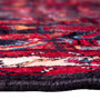 Hamadan Persian Rug 10x3 ft - Semi Antique Afshan Red, Blue Hand Knotted | side view | SKU 112147