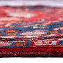 Hamadan Persian Rug 9x4 ft - Semi Antique Afshan Red, Blue Hand Knotted | side view | SKU 112153