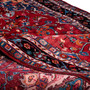 Hamadan Persian Rug 9'6" x 4'0" - Semi Antique Afshan Red, Blue Hand Knotted | detail view | SKU 112153