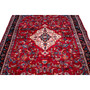 Hamadan Persian Rug 9'6" x 4'0" - Semi Antique Afshan Red, Blue Hand Knotted | back view | SKU 112153