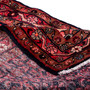 Hamadan Persian Rug 9x3 ft - Semi Antique Afshan Red, Blue Hand Knotted | corner detail | SKU 112155