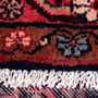 Hamadan Persian Rug 9x3 ft - Semi Antique Afshan Red, Blue Hand Knotted | side view | SKU 112155