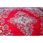 Hamadan Persian Rug 12'8" x 9'2" - Semi Antique Afshan Red, Blue Hand Knotted | back view | SKU 112160