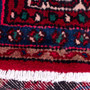 Hamadan Persian Rug 11'12" x 8'11" - Semi Antique Afshan Red, Blue Hand Knotted | pile detail | SKU 112161