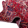 Bakhtiari Persian Rug 10'8" x 6'4" - Semi Antique Medallion Blue, Crimson Hand Knotted | detail view | SKU 112164