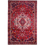 Bakhtiari Persian Rug 10'8" x 6'4" - Semi Antique Medallion Blue, Crimson Hand Knotted | front view | SKU 112164