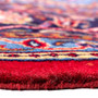 Sarouk Persian Rug 11'12" x 8'2" - Semi Antique Medallion Red, Blue Hand Knotted | side view | SKU 112166