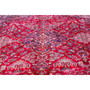 Najafabad Persian Rug 13'1" x 9'6" - Semi Antique Medallion Red, Beige Hand Knotted | side view | SKU 112167