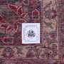 Najafabad Persian Rug 13'1" x 9'6" - Semi Antique Medallion Red, Beige Hand Knotted | full view | SKU 112167