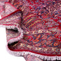 Najafabad Persian Rug 13'1" x 9'6" - Semi Antique Medallion Red, Beige Hand Knotted | detail view | SKU 112167