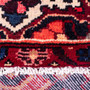 Bakhtiari Persian Rug 9x8 ft - Semi Antique Medallion Blue, Crimson Hand Knotted | pile detail | SKU 112173