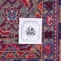 Sarouk Persian Rug 10'5" x 7'3" - Semi Antique Medallion Red, Blue Hand Knotted | full view | SKU 112174