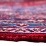 Sarouk Persian Rug 12x9 ft - Semi Antique Medallion (Toranj), Shah Abbasi Red, Navy Blue, Ivory Hand Knotted | back view | SKU 112177