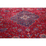 Sarouk Persian Rug 12x9 ft - Semi Antique Medallion (Toranj), Shah Abbasi Red, Navy Blue, Ivory Hand Knotted | side view | SKU 112177