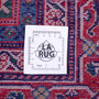 Arak Persian Rug 12x9 ft - Semi Antique Herati (Mahi), Afshan (All-Over) Dark Red, Navy Blue, Crimson Hand Knotted | full view | SKU 112178
