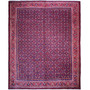 Arak Persian Rug 12'8" x 9'10" - Semi Antique Medallion Crimson, Red Hand Knotted | front view | SKU 112178
