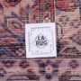 Hosseinabad Persian Rug 6'11" x 3'7" - Semi Antique Medallion Crimson, Ivory Hand Knotted | full view | SKU 112182