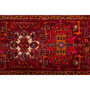 Ahar Persian Rug 10x3 ft - 25-40 Years Medallion (Toranj), Geometric Red, Madder Red, Burgundy Hand Knotted | pile detail | SKU 110026