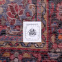 Borchelu Persian Rug 9x4 ft - Semi Antique Shah Abbasi, Medallion (Toranj) Ivory, Madder Red, Navy Blue Hand Knotted | full view | SKU 112186