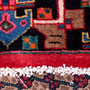 Songhor Persian Rug 6'7" x 4'7" - Semi Antique Geometric Red, Blue Hand Knotted | pile detail | SKU 112187