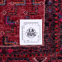 Songhor Persian Rug 10x3 ft - Semi Antique Herati (Mahi), Geometric Cream, Madder Red, Navy Blue Hand Knotted | full view | SKU 112191