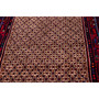 Songhor Persian Rug 10x3 ft - Semi Antique Herati (Mahi), Geometric Cream, Madder Red, Navy Blue Hand Knotted | back view | SKU 112191